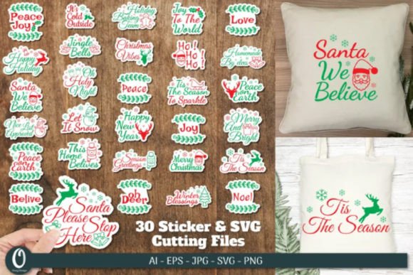 Christmas SVG Bundle 30 Cutting Files