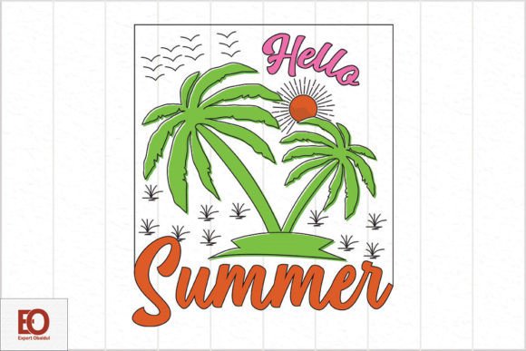 Hella Summer - Retro Summer Svg Design