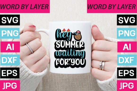 Hey Summer Waiting for You Sticker Desig Review
