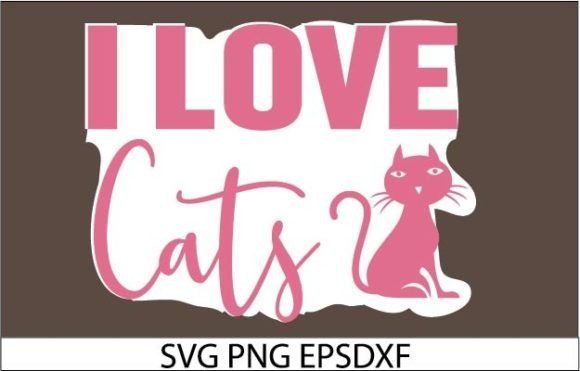 I Love Cats Sticker DesignA Review