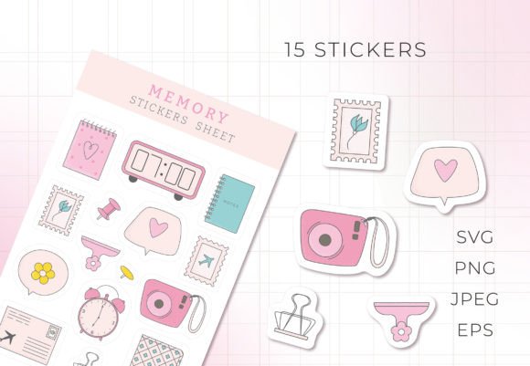 Review: Stickers Sheet MEMORY Svg for Embroidery